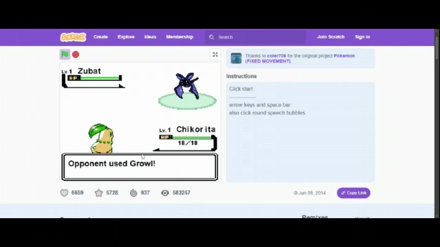 Pokémon on Scratch