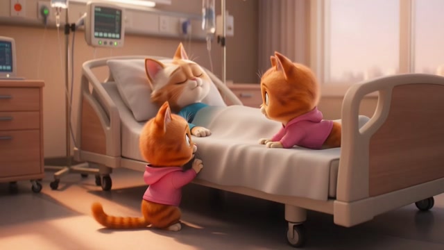 Ginger Kitten Saves Unconscious Mama Cat — A Child’s Love That Brings Her Back A Heartwarming