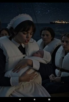 VIOLET JESSUP AND ONLY SAVED BABY ..... TITANIC 2 OLYMPIC .... ROUGH TEST