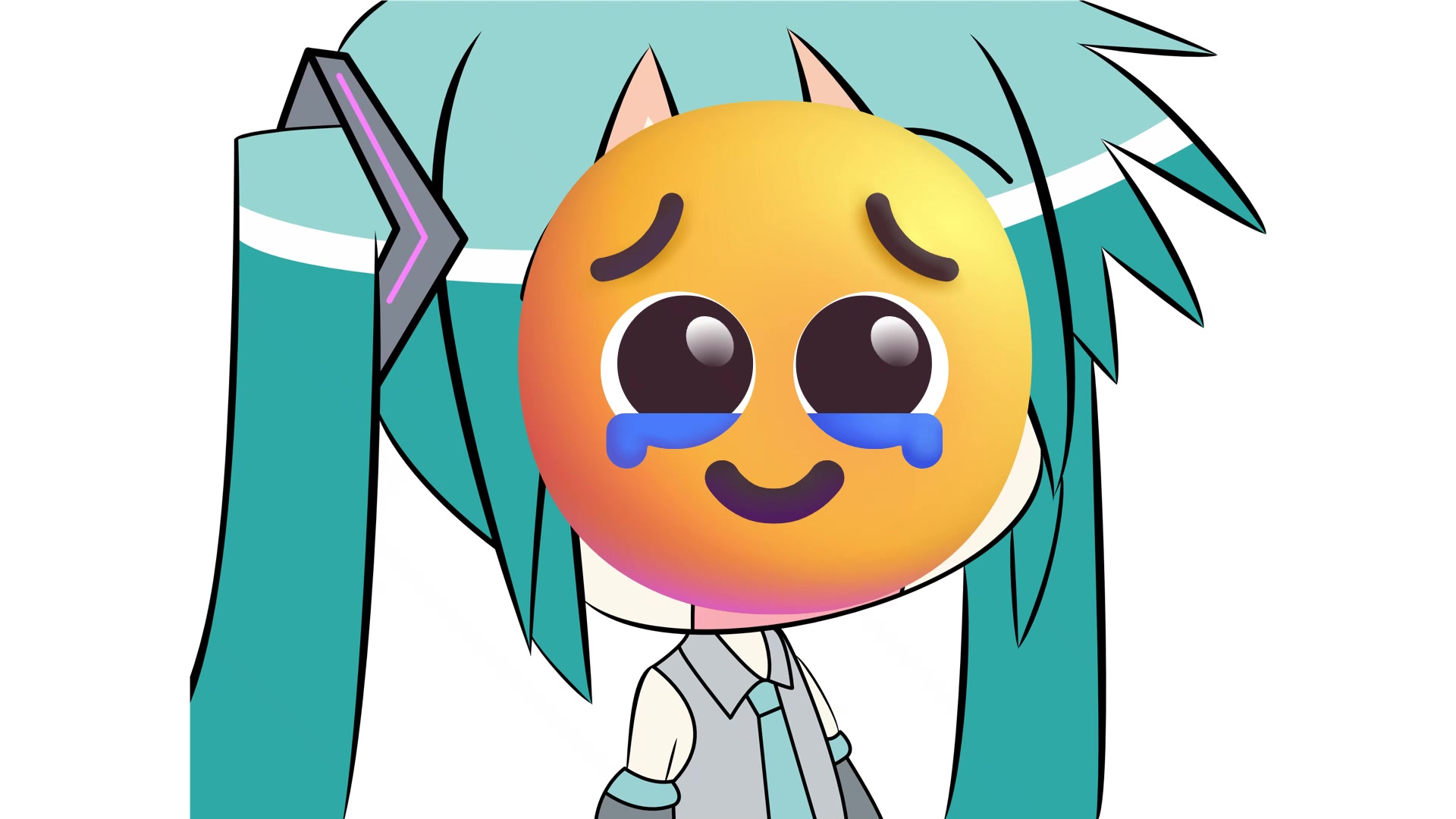 Miku dose emoji face trend