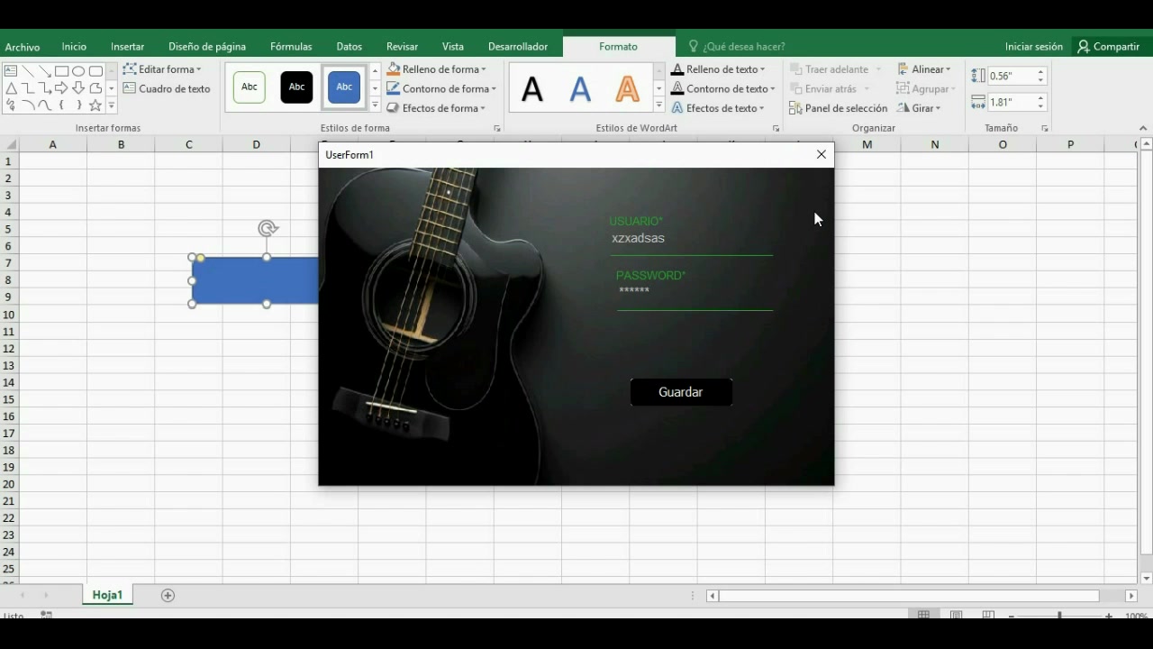 FORMULARIO AVANZADO EN VBA PARA EXCEL MODELO 1