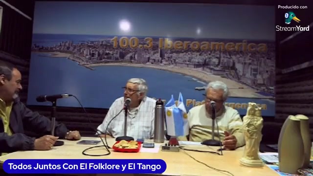 RUBEN ALBERTO BENEGAS en: "Todos juntos con el folklore y el tango" junto a MARIO LUIS DIMARCO y DARIO VALENZUELA, por FM RADIO IBEROAMERICA 100.3 MHZ