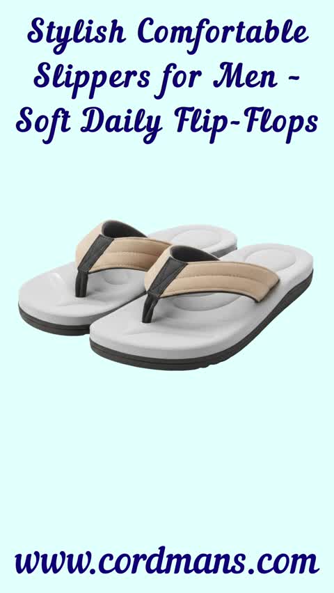 Stylish Comfortable Slippers for Men – Soft Daily Flip-Flops