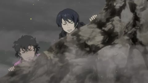 Eureka Seven AO Episode 4-Gazelle investigates the Scub Burst and Quartz with Pippo and Han 