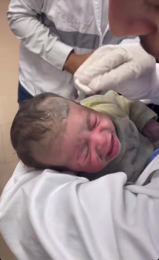 Palestine Infant Survived Targeted Airstrike-Oct 21-2023