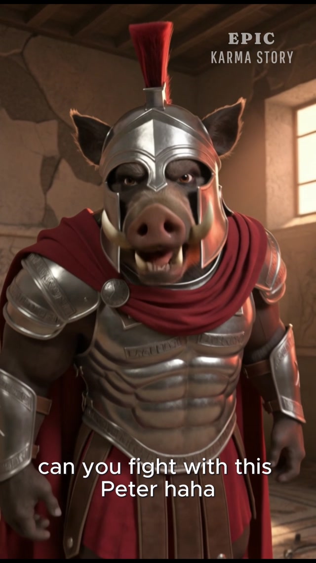Bully Boar Cheats The Sparta King... BIG MISTAKE! 🛡️🤣 #sparta #ancientgreece #leonidas #comedy 