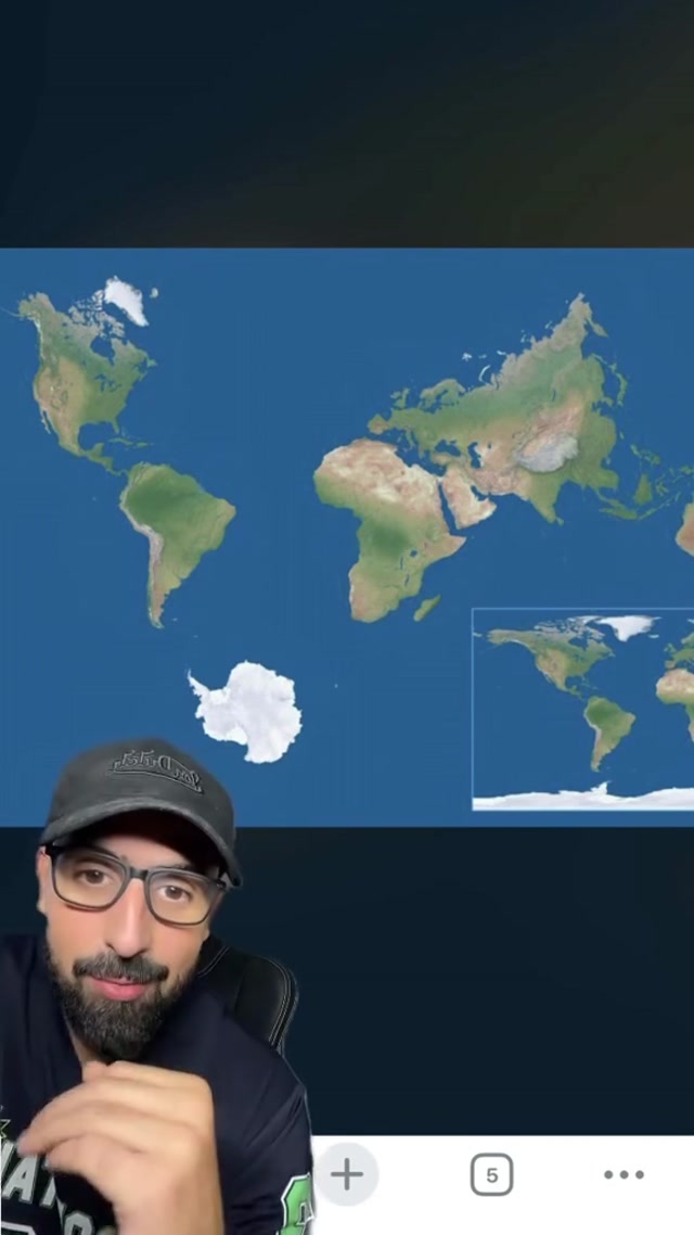 La véritable taille des continents a était manipulé