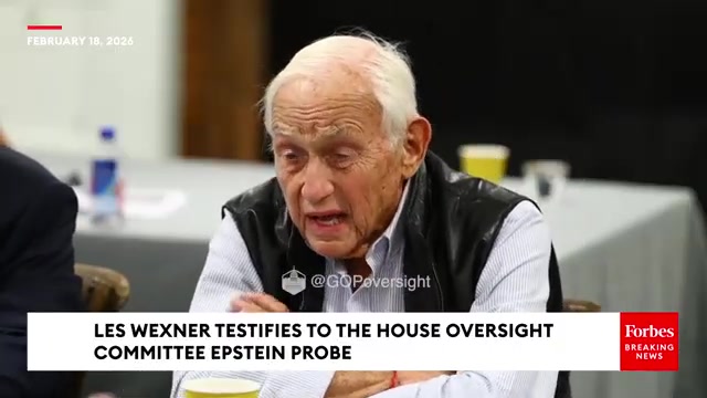 Les Wexner Testifies About Epstein To House Oversight Committee Probe