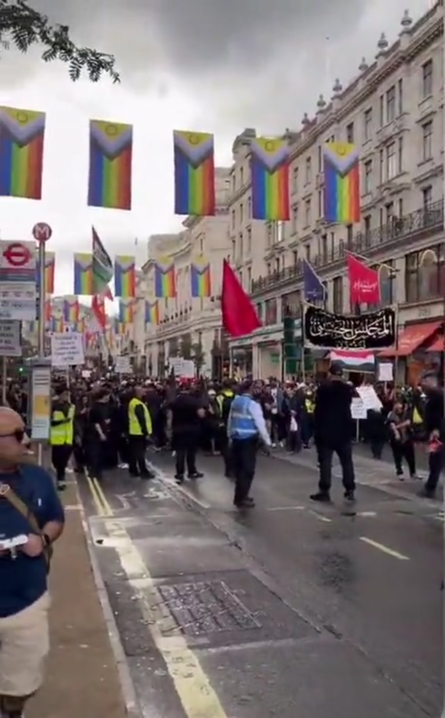 Britain has become a circus. Pride flags, trans flags, Hezbollah flags. ISIS flags. Hamas flags. All at once.