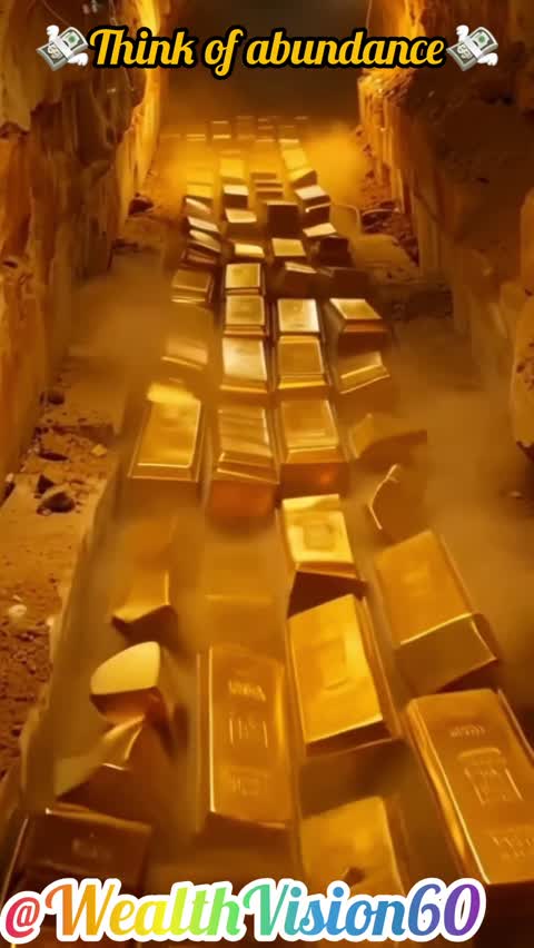 Ultimate Wealth Visualization – Gold Bars, Coins & Dollars 4K💸💸