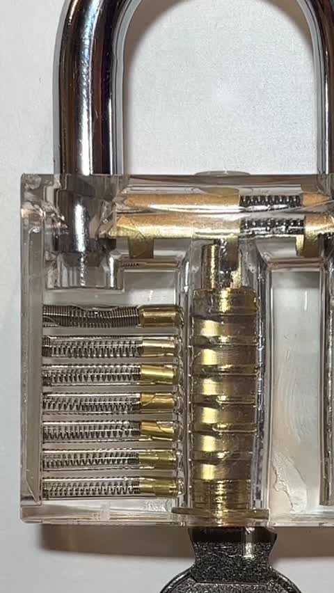 Transparent Acrylic Padlock for Locksmith Training