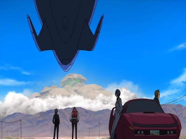 Eureka Seven AO Episode 10-Ivica warns Gazelle to not speak of Rebecka's past again