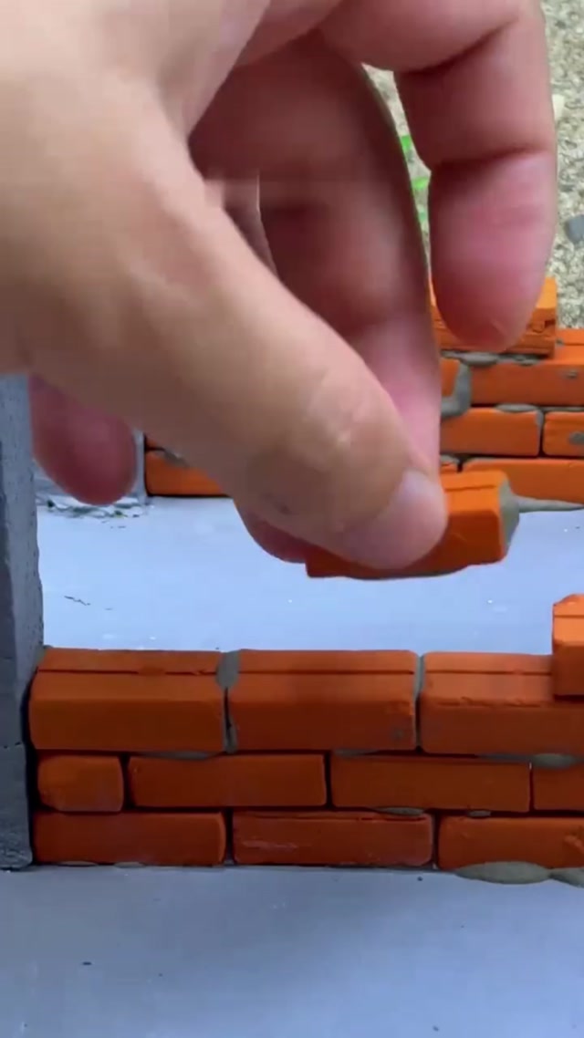 Most Satisfying Miniature Brick House Construction 🧱✨
