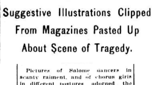 Tuesday 29th April 1913 Nude Dancers Pictures Upon Factory Walls
