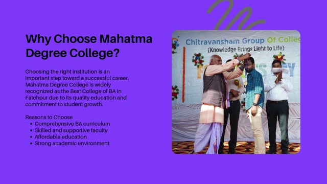 Mahatma Degree College - Best College of BA in Fatehpur