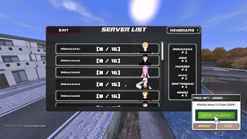 Initial Drift - gameplay Online Multiplayer Japanese Driving game Server