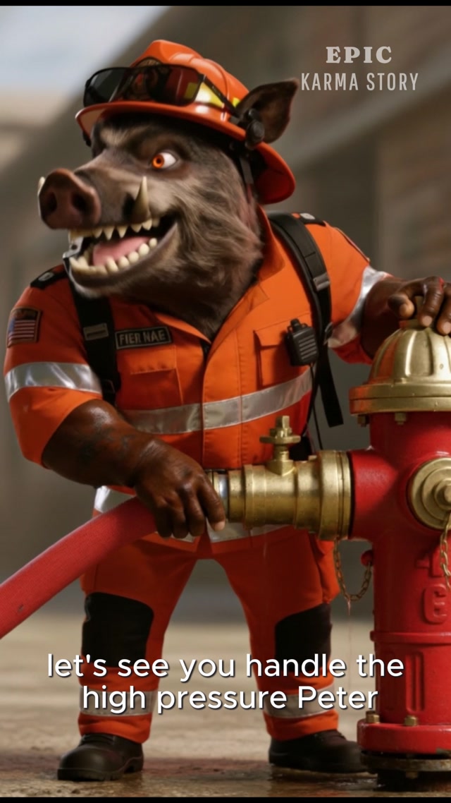 Bully Firefighter Gets Blasted By Karma! 🚒🔥 #firefighter #instantkarma #comedy