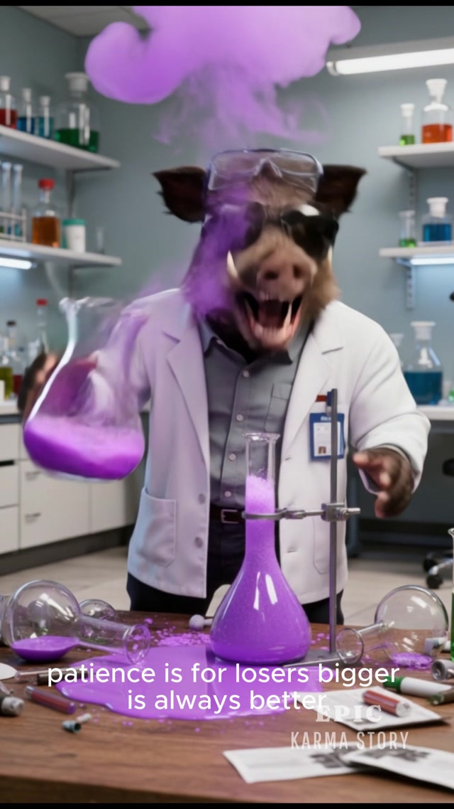 Bully Scientist Tries to Sabotage, create masterpiece potion Instead! 😱🧪  #instantkarma #science #laboratory #prankfail 
