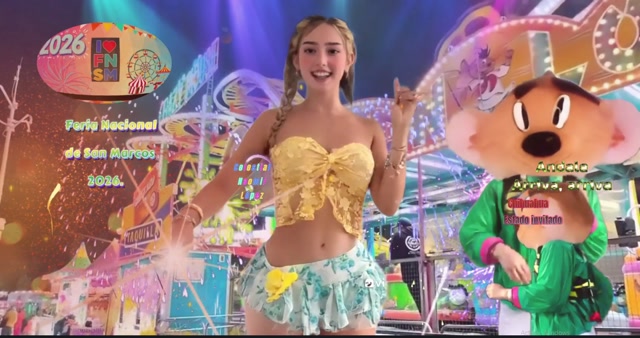 Feria Nacional de San Marcos Celestial Naomir López, parque de diversiones.