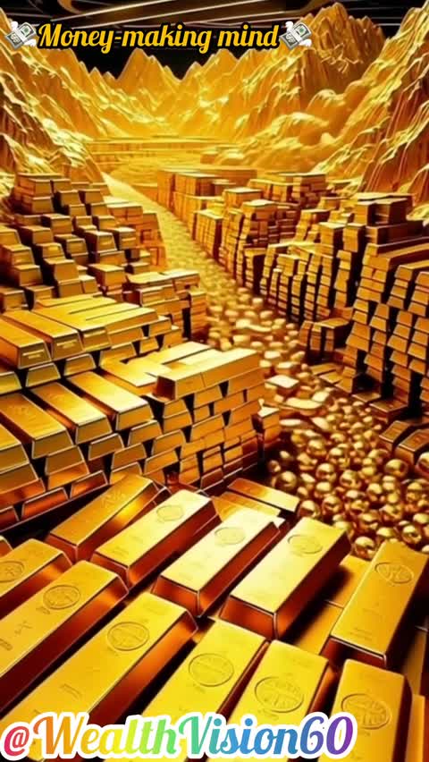 Wealth Visualization – Gold Bars, Coins & Calm Mind💸💸💸