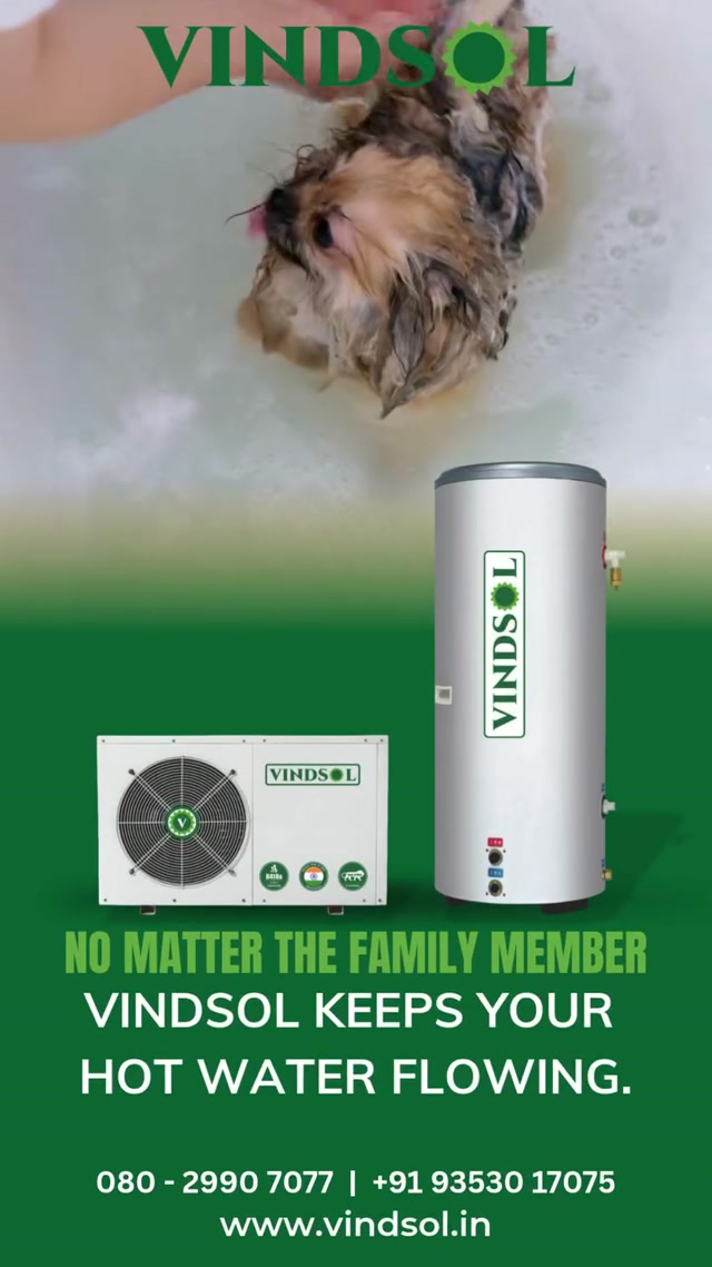 Keep the hot water flowing for every member of your family with Vindsol’s reliable and energy-efficient hot water solutions.