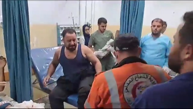 Palestine father cries -his baby survived -Oct 19-2023