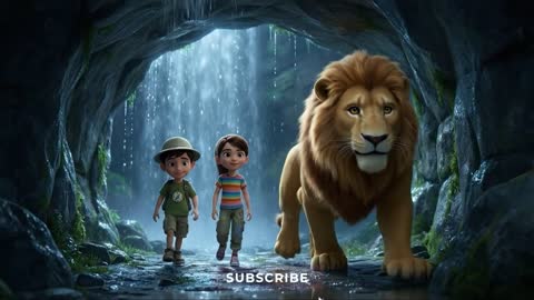 Leo the Giant Lion & Kids Jungle Adventure | Fun 3D Animated Story for Kids