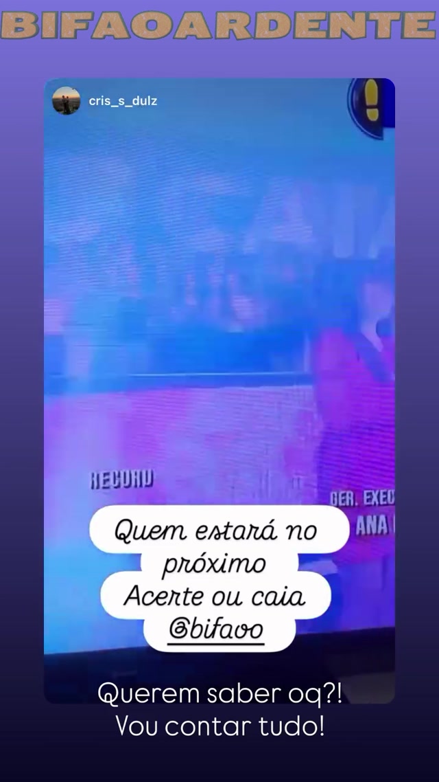 Stories da @bifaoo, @kush.dulz , @cris_s_dulz e da @andreanobregaoficial do dia 26/04/2026