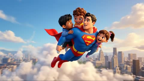 Superman & Kids Adventure Part 2 | City Rescue Mission! (Full Animation)