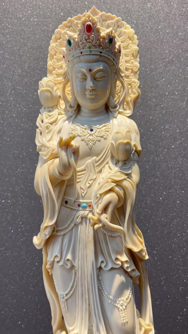 Mammoth Ivory Tara | Master Qingdao Sculpture