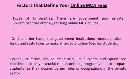 What Are the Average MCA Online Course Fees