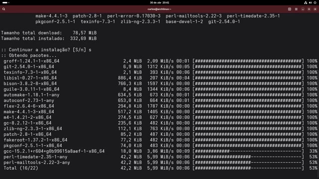 DROPS: Archlinux- instalando o Yay (aur helper)