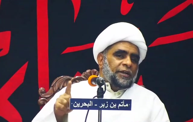 aaa102 .... المعمم حسين يعقوب المعاميري .... جبرائيل اول خطيب الحسينية يقرا على سيدنا ادم مصيبة الحسين
