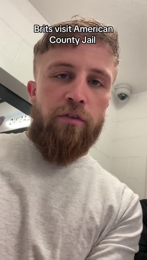 Visiting the county jail. 