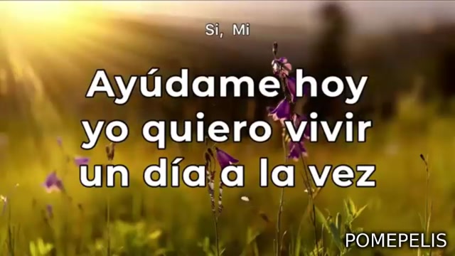 UNA DIA A LA VEZ Y TE VENGO A DECIR - KARAOKE