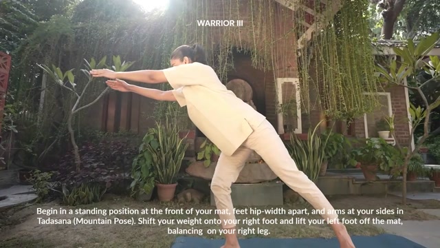 Virabhadrasana I, II & III – Kapha Balancing Warrior Flow for Strength, Stamina & Energy Activation