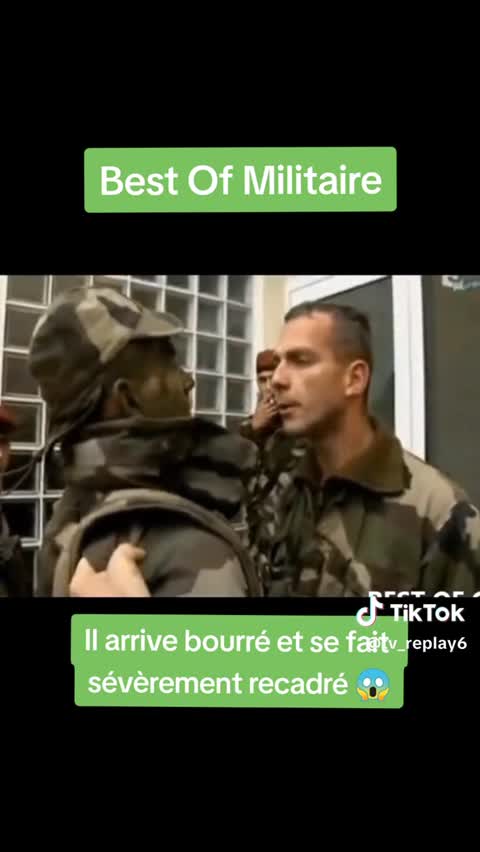 Le clash entre un chef et son soldat ivre |