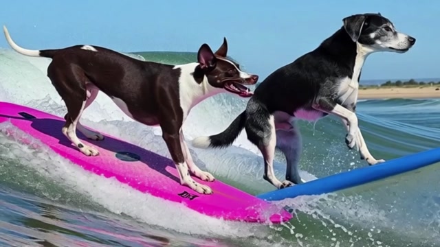 SURFING DOGS