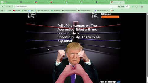 Punch the Trump Game_Simulator (Unblocked). - Playthrough Walkthrough Longplay First person Fighting game Politics Boxing
