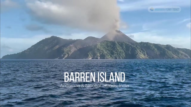 How Does Barren Island Look Up Close? 🌋
