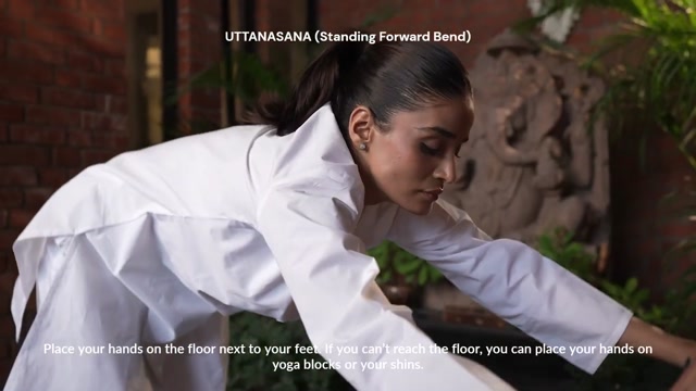 Uttanasana – Standing Forward Bend for Spine, Digestion & Nervous System Calm
