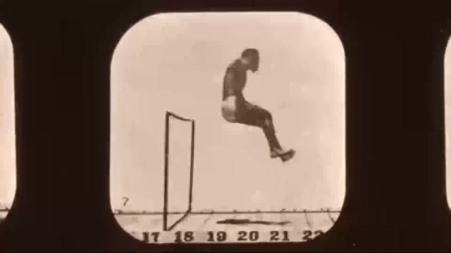 Athlete Running High Leap (1881) Eadweard Muybridge