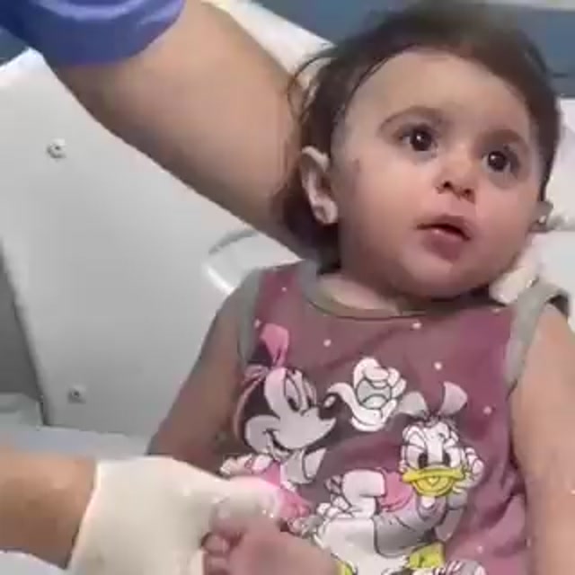 Palestine Child-Pulled Out Of The Rubble-Oct 20-2023