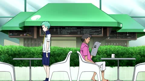 Eureka Seven AO Episode 15-Gazelle talks with Ao, after Gazelle gives the sleeping pills to Ao-Gazelle: "We island boys got to stick together."