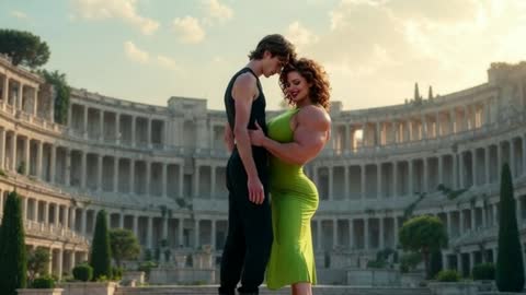 She Dances, He Submits #liftcarry #womanstrength #femalemuscle