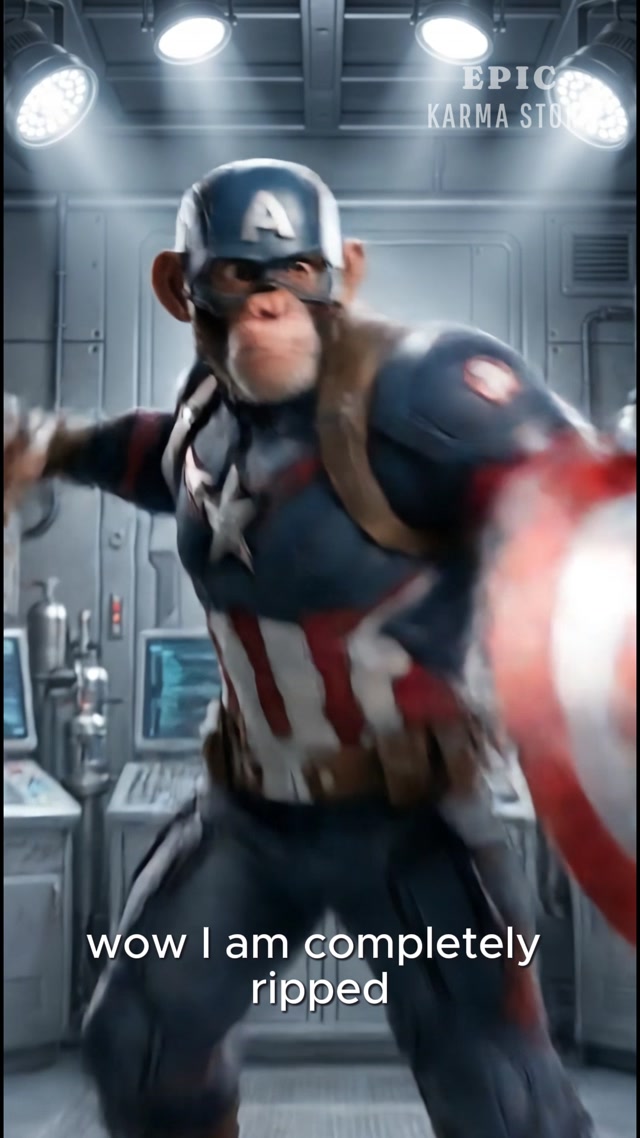 Captain America! finally back to being thin and weak! #captainamerica #marvel #comic #comedy 
