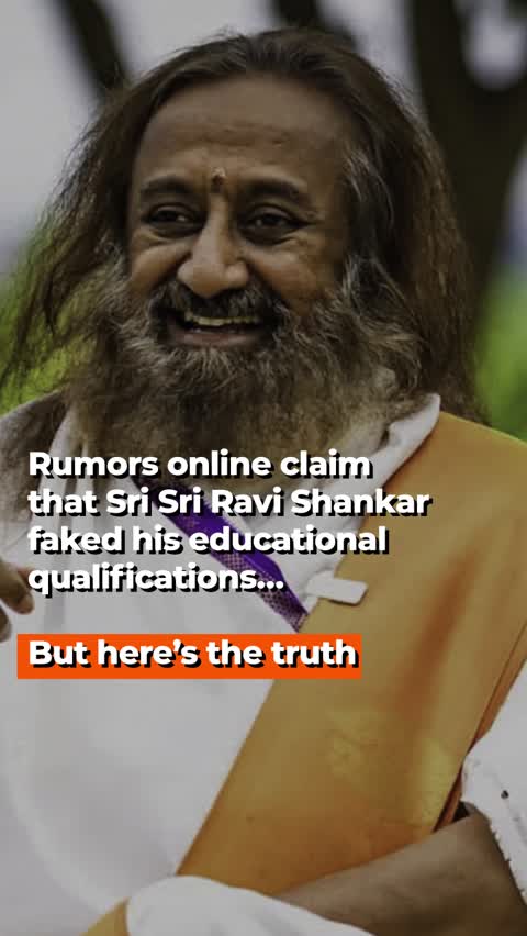Sri Sri Ravi Shankar Fake Degree Rumor Explained | Truth & Real Impact