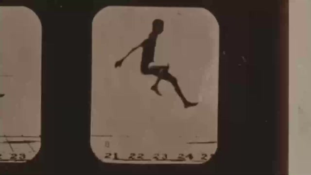 Athlete Running Long Leap (1881) Eadweard Muybridge