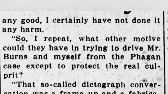 Saturday, 24th May 1913 Felder Charges Police Plot to Shield Slayer