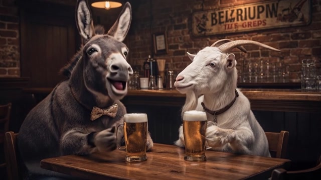 TWO OLD FRIENDS AT THE PUB